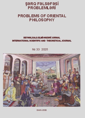 Şərq fəlsəfəsi problemləri № 33 - 2025